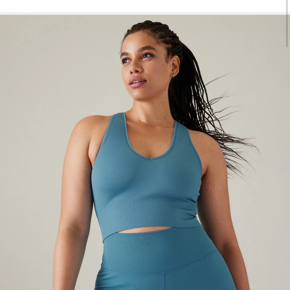 Athleta Aurora Seamless Crop Rib Tank
